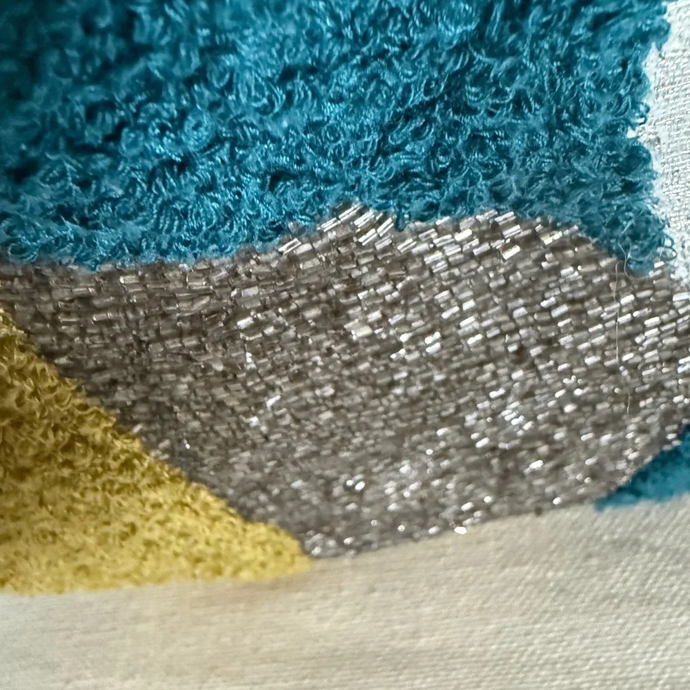 WEST ELM Handcrafted embroidered beaded metallic Pillow Cover 18in x18in